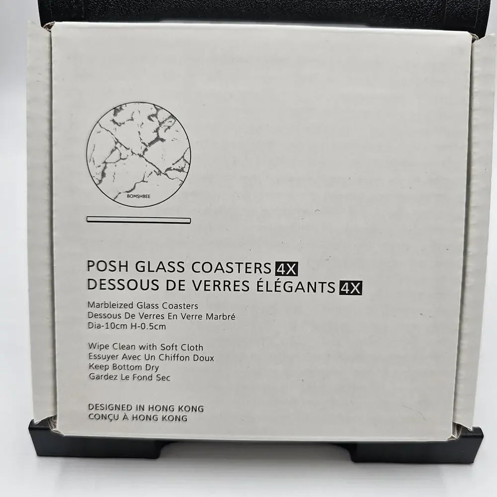 Glass Coaster Bomshbee‎ Posh Circle